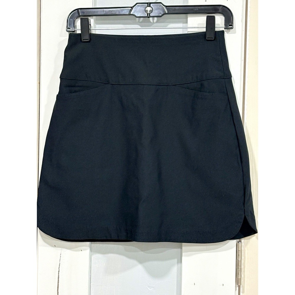 Lady Hagen Women's Golf Skort Size XS Black Pull-On Stretch Built-In Shorts